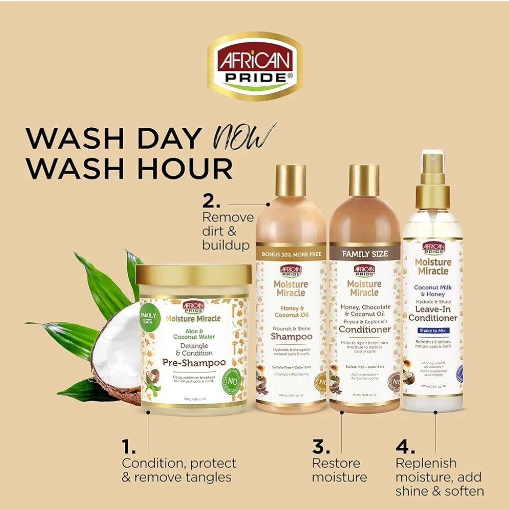 Pre champú Moisture Miracle African Pride