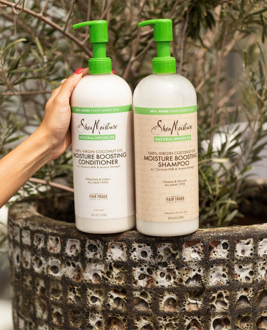 *Champú/acondicionador hidratante Coco Shea Moisture 1 litro