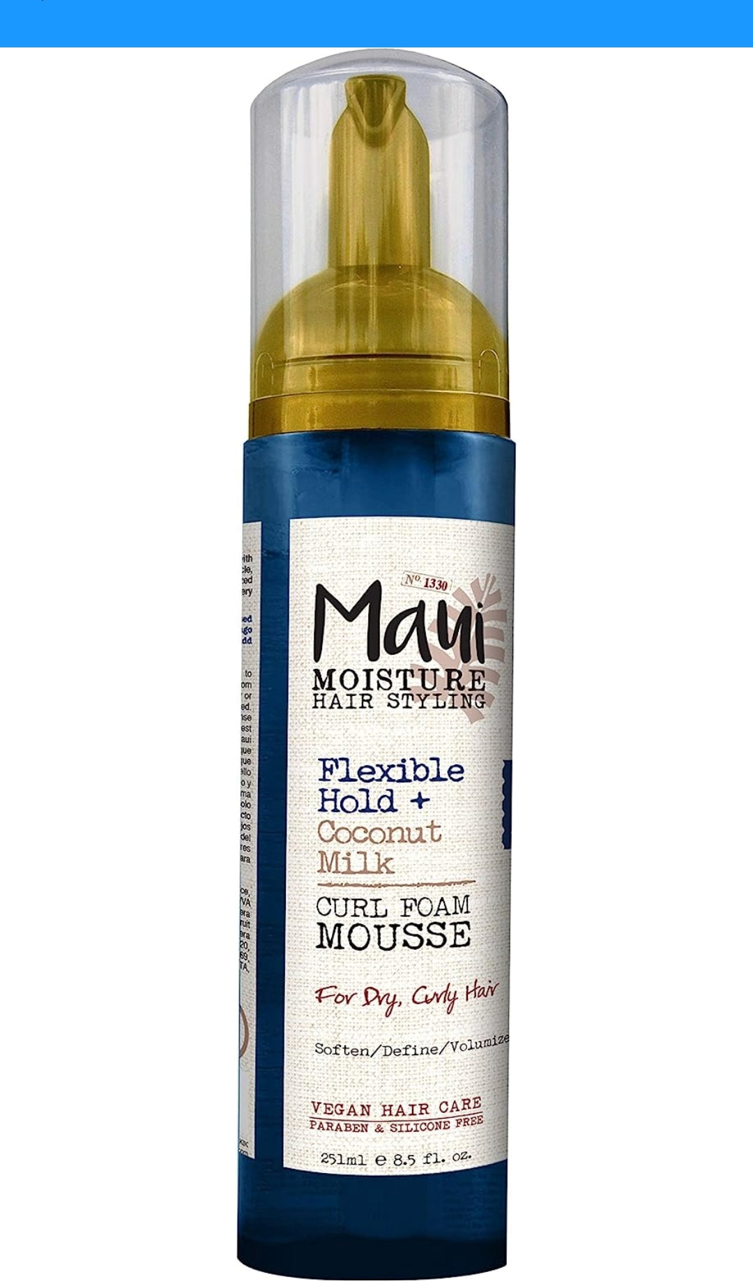 Maui Moisture Flexible Hold + Mousse de espuma de rizos