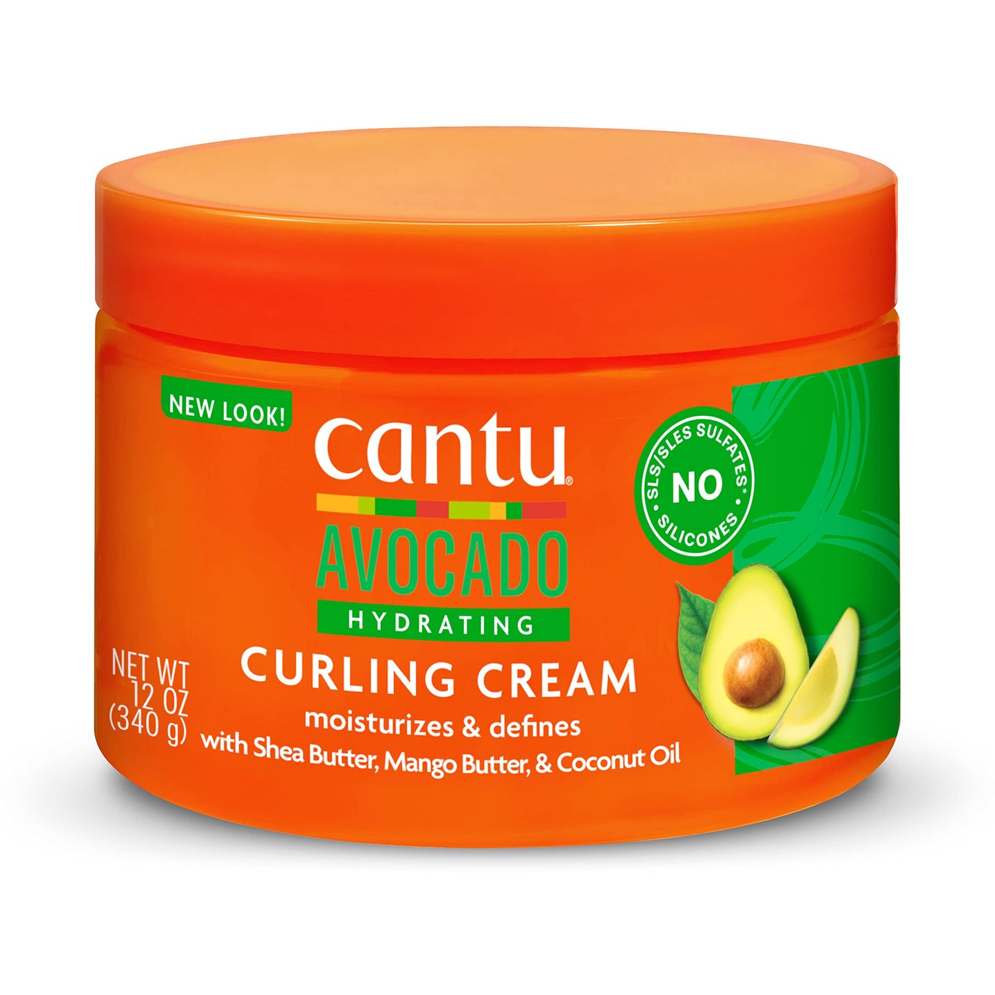 Crema hidratante para peinar el cabello sin silicona con manteca de karité, Cantu 12 onzas
