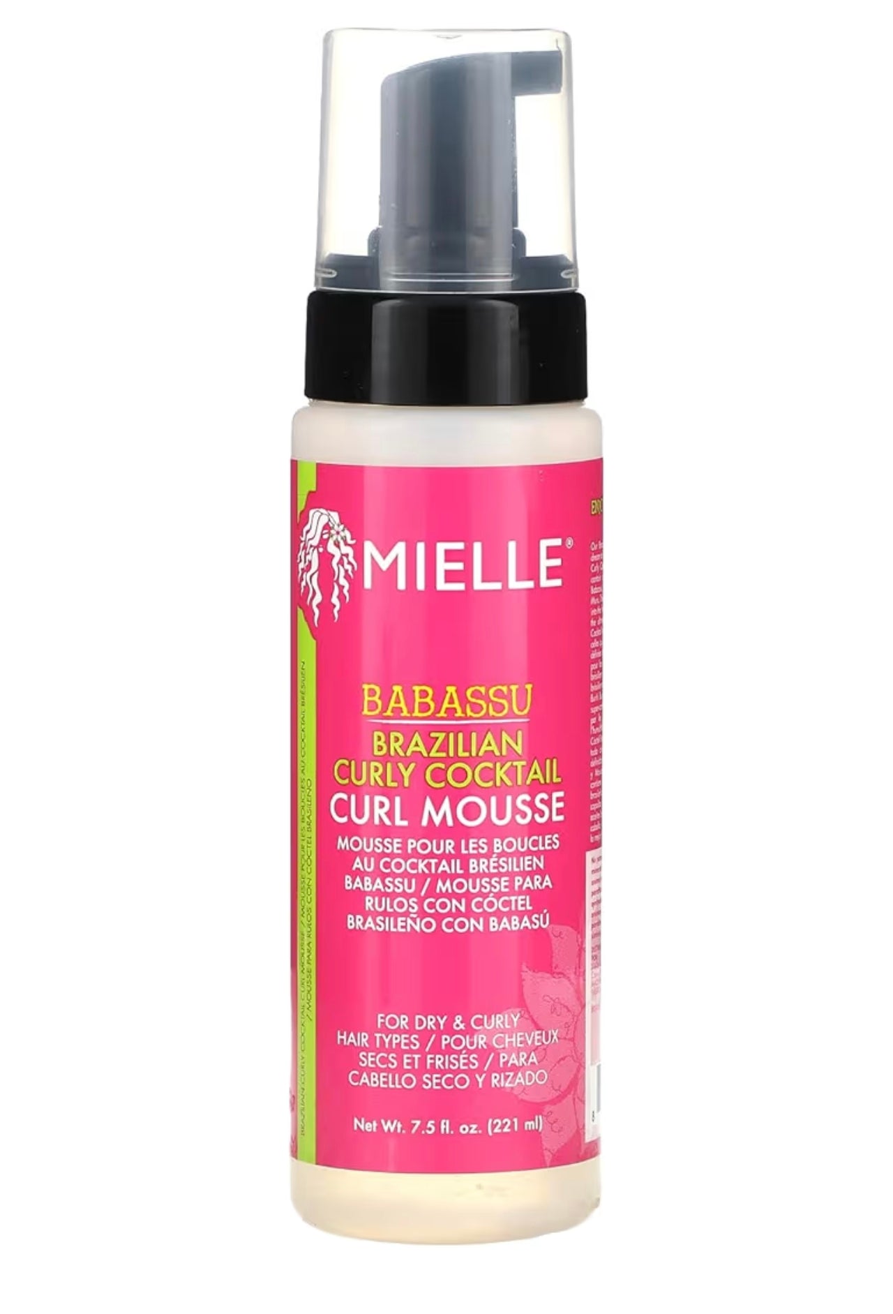 Mousse Babassu Brazilian Curly Cocktail Mielle Organics 7.5 oz
