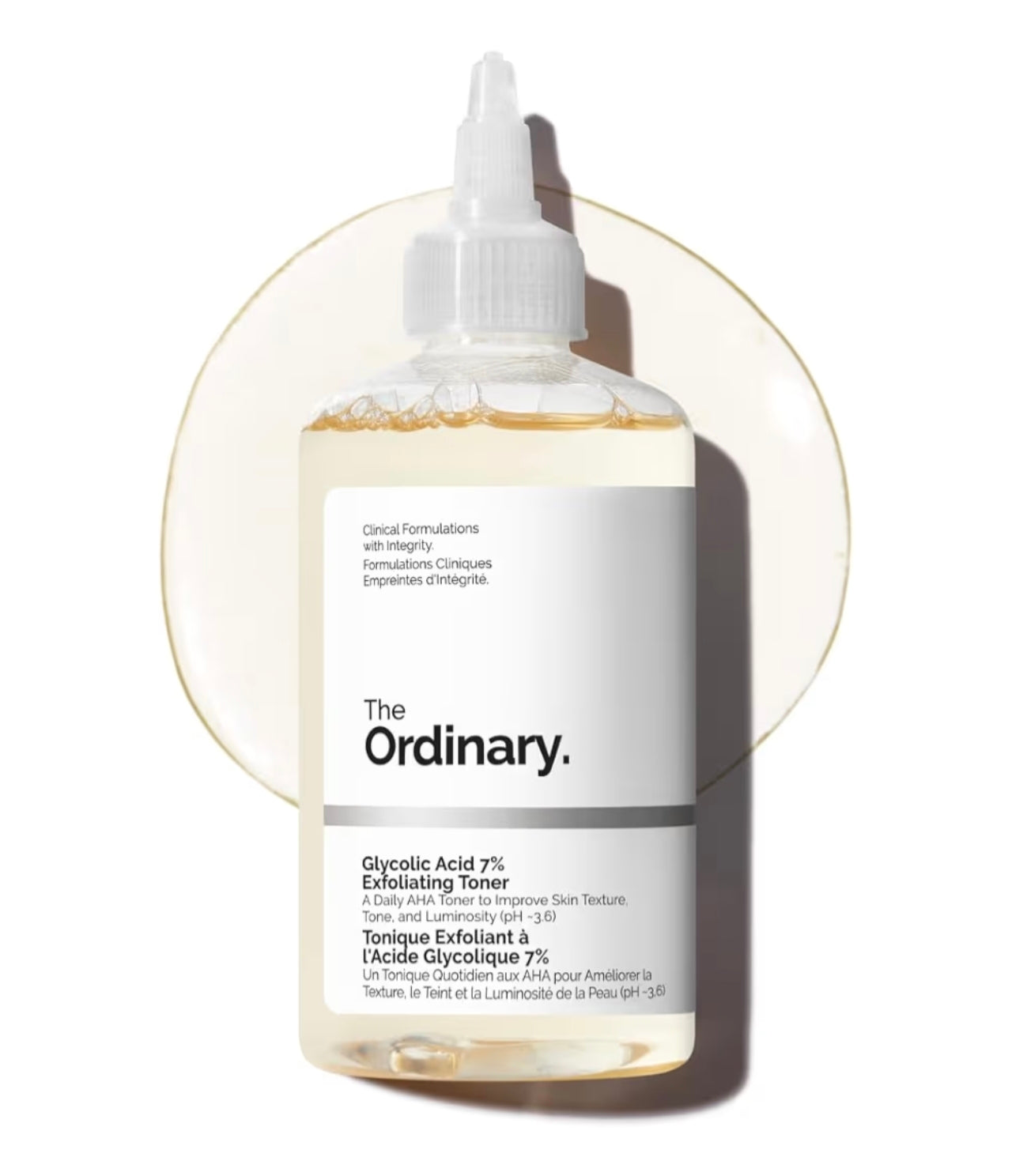 The Ordinary Glycolic Acid 7% Exfoliating Toner | Tónico Exfoliante con Ácido Glicólico 7% para Piel Más Lisa y Luminosa