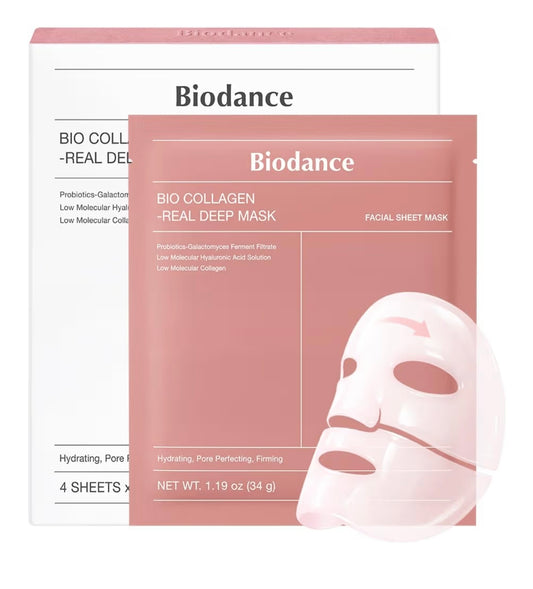 BIODANCE Bio-Collagen Real Deep Mask (4 mascarillas)