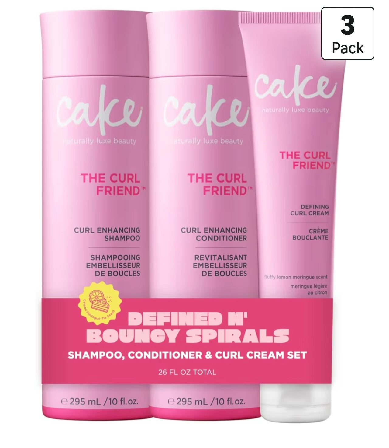 Cake Beauty The Curl Friend™ – Kit Completo para Rizos (3 pasos)