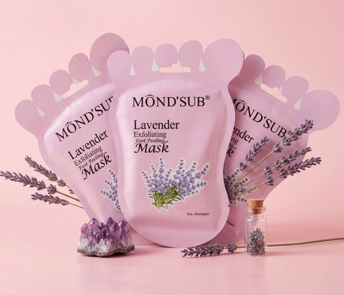 Mond'Sub - Mascarilla Exfoliante para Pies de Lavanda | Foot Peeling Mask