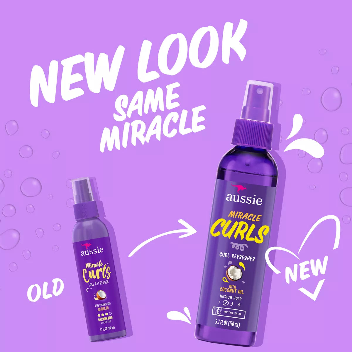 Aussie Miracle Curls Curl Refresher Spray Gel 5.7 oz