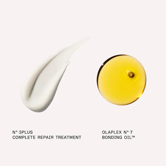 Mini Set de Tratamiento Reparador de Enlaces No.3PLUS y Aceite Capilar No.7 Olaplex