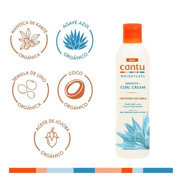 Crema Weightless Smooth + Curl Cantu 10 oz