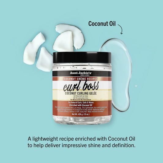 Gel para rizar con coco Curl Boss / Aunt Jackie