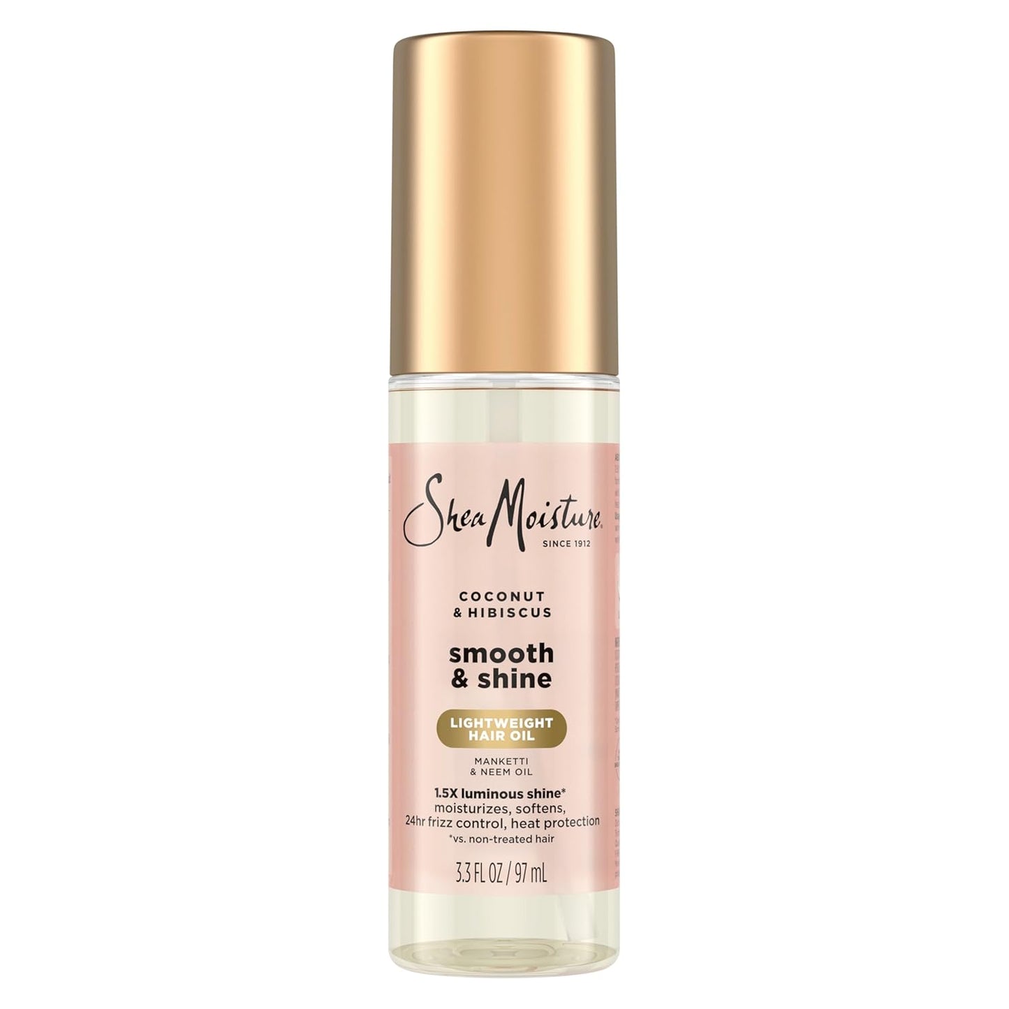 Aceite Suave y Brillante de Coco/hibisco Shea Moisture 3.3oz