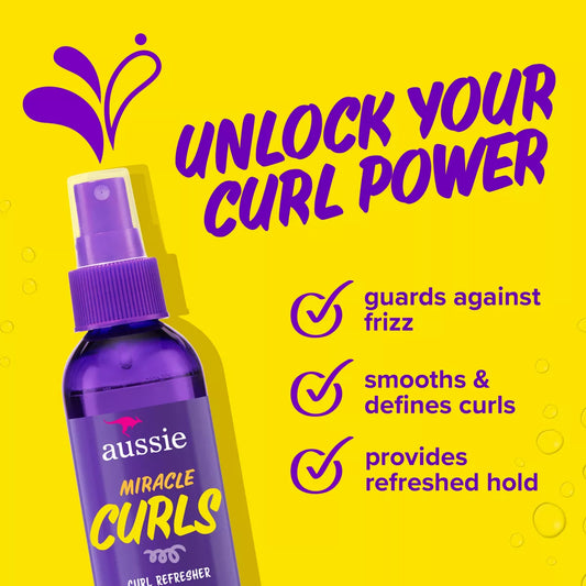 Aussie Miracle Curls Curl Refresher Spray Gel 5.7 oz