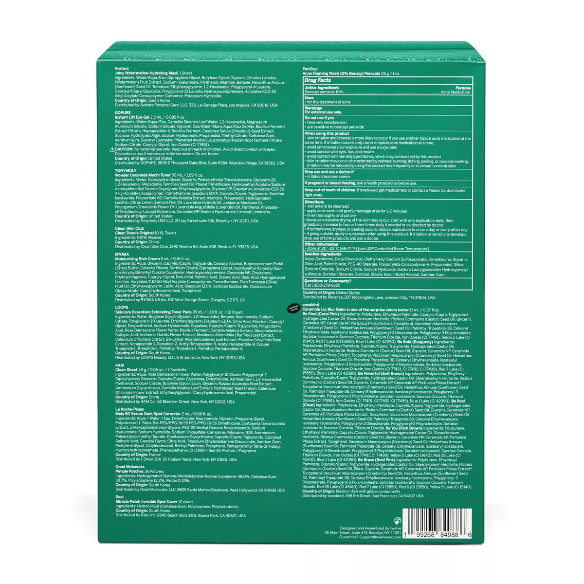 Calendario de Adviento para el cuidado de la piel - 12 piezas *Preventa*