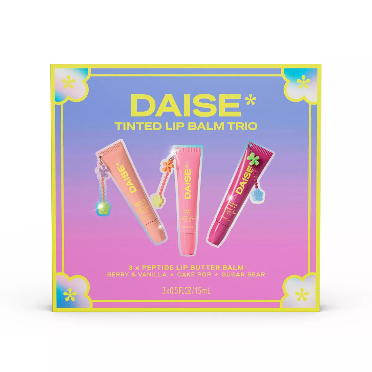 DAISE Tinted Lip Balm Trio – Set de 3 Bálsamos Labiales con Color. *Preventa*
