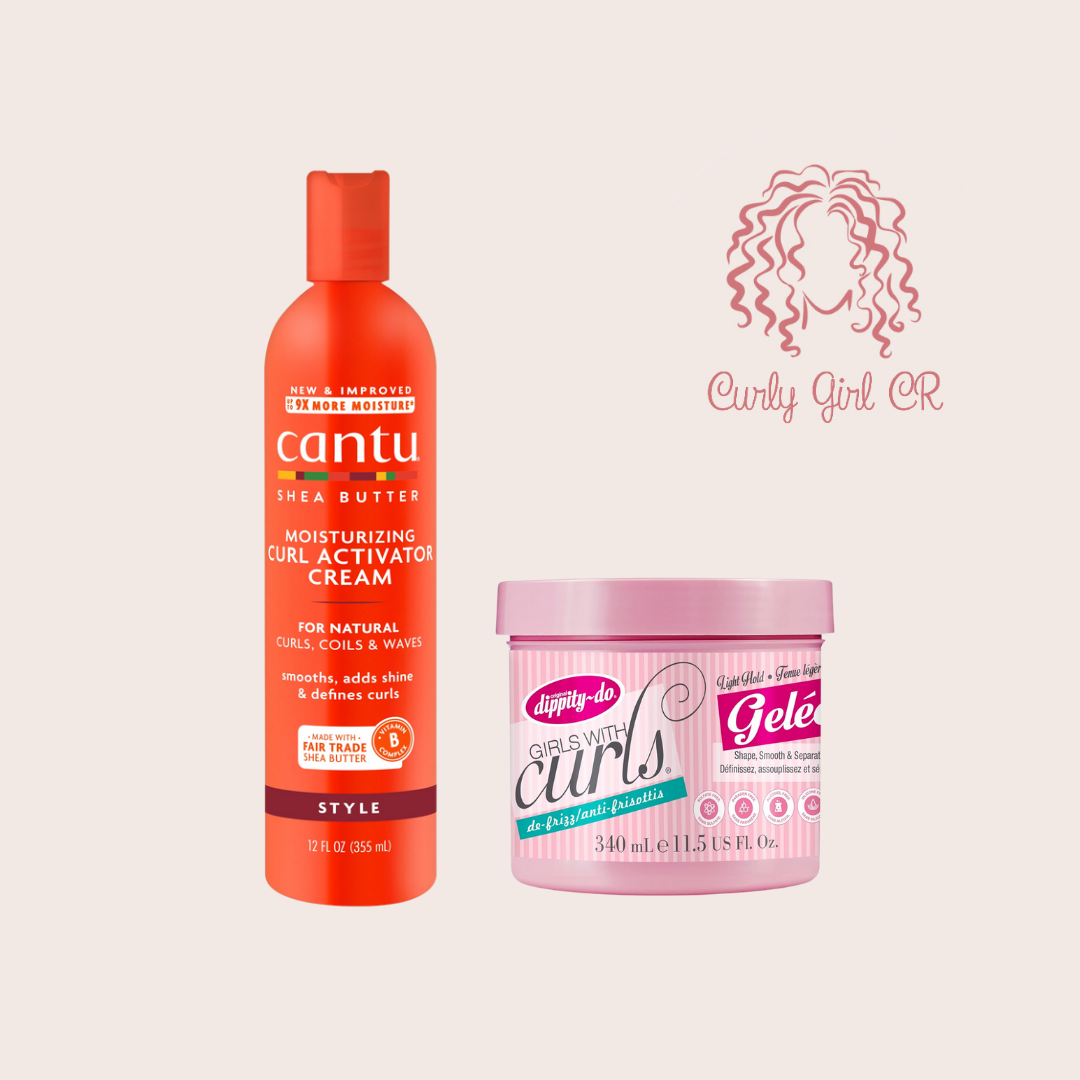 Combo para Rizos Definidos – Activador Cantu + Gel Dippity Do