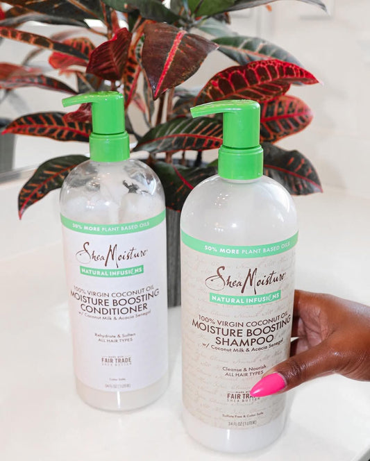 *Champú/acondicionador hidratante Coco Shea Moisture 1 litro