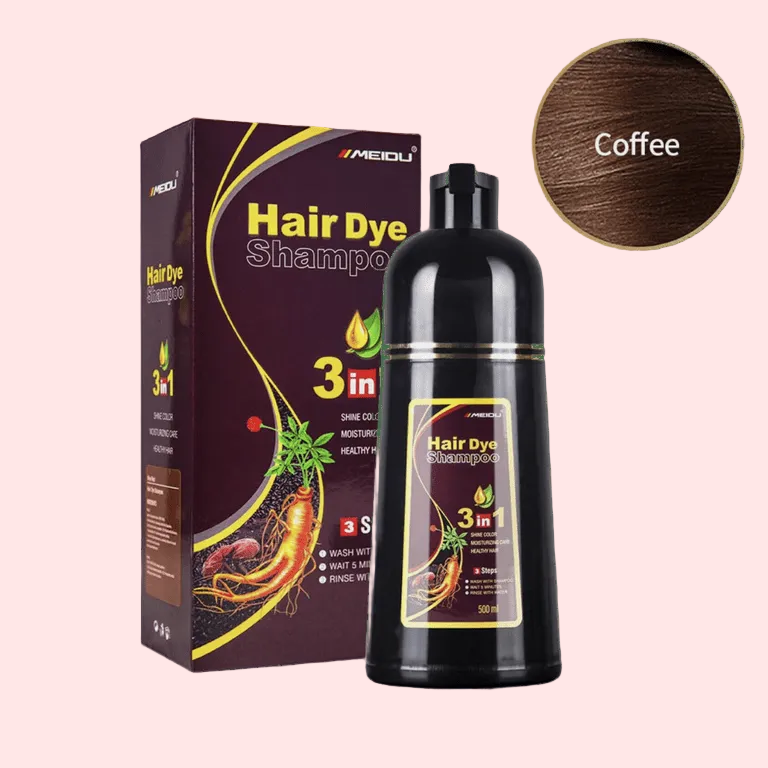 Champú para teñir el cabello instantáneo 3 en 1 de MEIDU, 500 ml