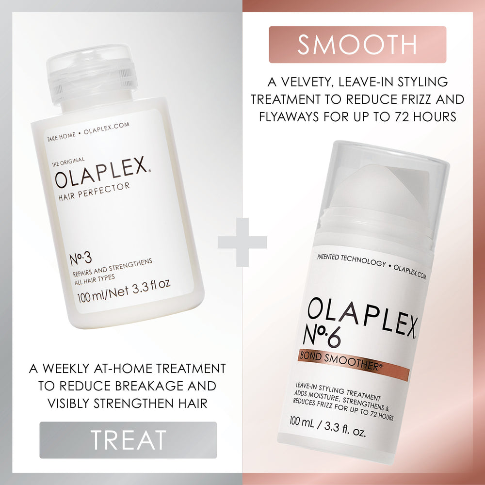 OLAPLEX N°.6 Bond Smoother

Una crema de peinado, reparadora y sin enjuague que elimina el frizz, hidrata y protege todo tipo de cabello