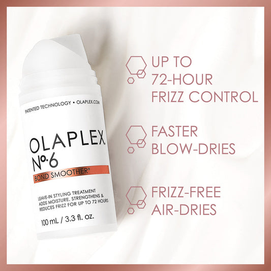 OLAPLEX N°.6 Bond Smoother

Una crema de peinado, reparadora y sin enjuague que elimina el frizz, hidrata y protege todo tipo de cabello