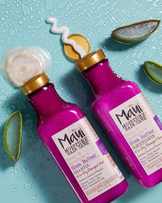Champú y acondicionador Revive & Hydrate Shea Butter para cabello seco y dañado  385 ml Maui