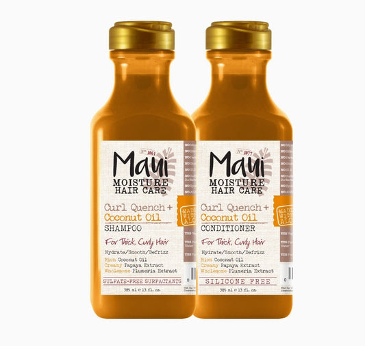 Champú y acondicionador  Moisture Curl Quench Maui 13 onzas