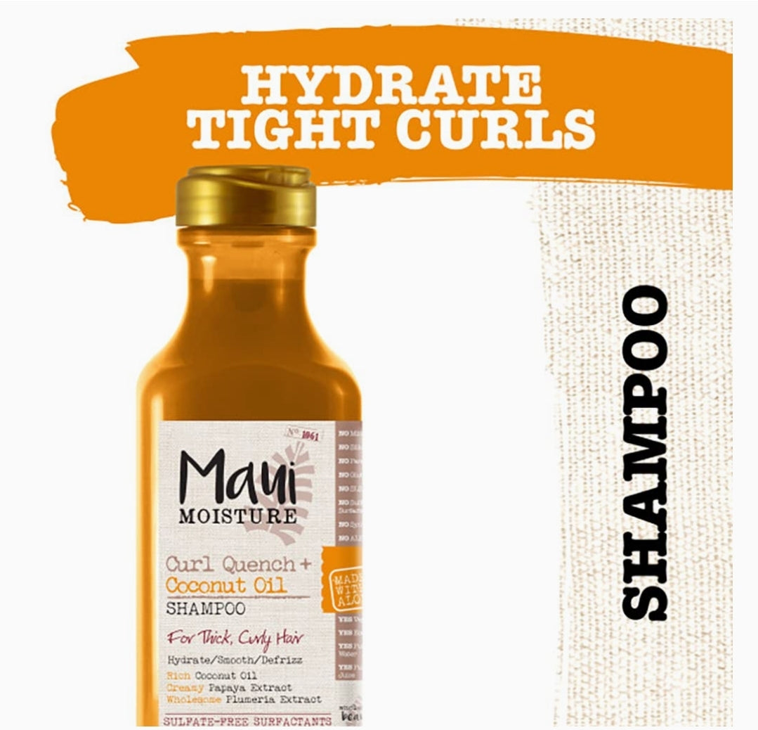 Champú y acondicionador  Moisture Curl Quench Maui 13 onzas