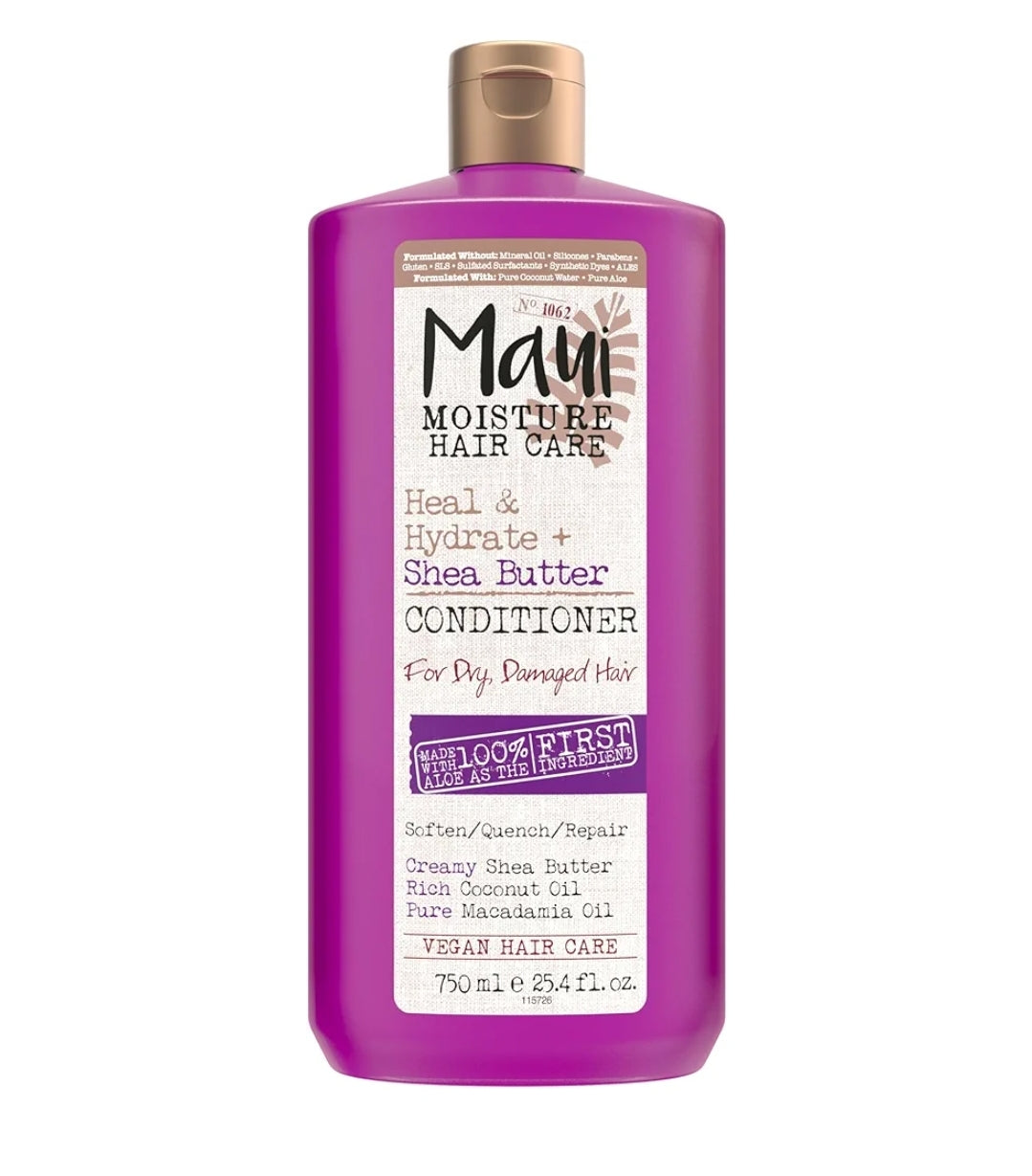Champú y acondicionador Revive & Hydrate Shea Butter para cabello seco y dañado frasco  750 ml Maui