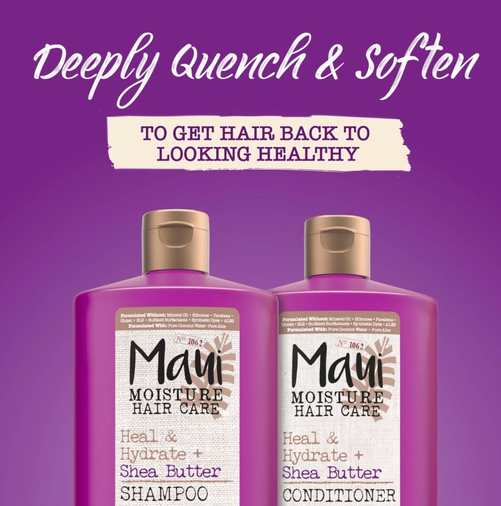Champú y acondicionador Revive & Hydrate Shea Butter para cabello seco y dañado frasco  750 ml Maui