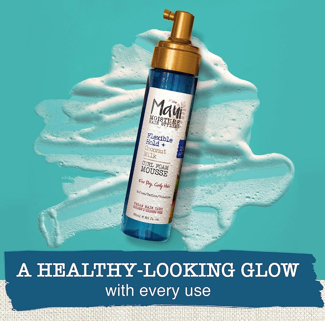 Maui Moisture Flexible Hold + Mousse de espuma de rizos