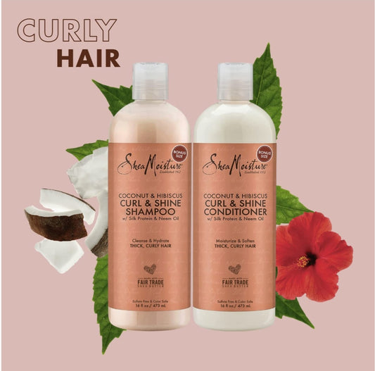 Champú / acondicionador  Coconut & Hibiscus Curl & Shine Shea Moisture