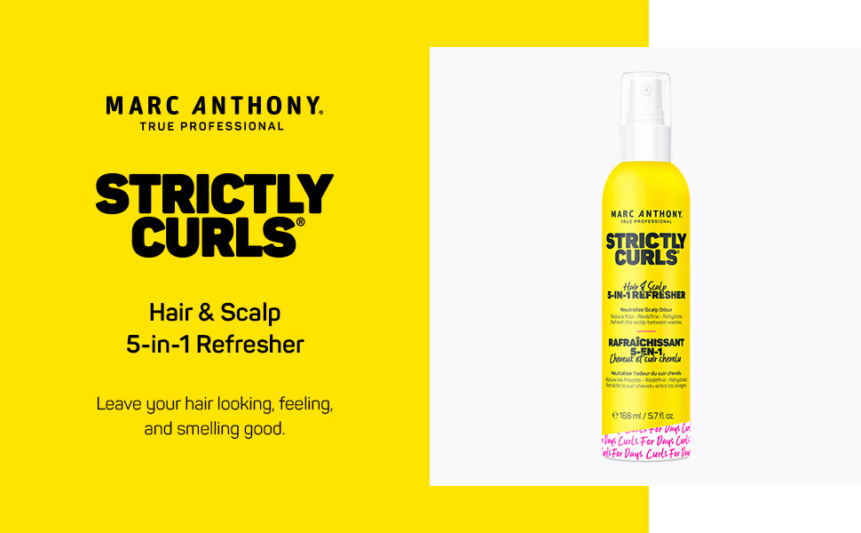 Marc Anthony Spray Refrescante para Rizos Strictly Curls 5-en-1 5.7 oz