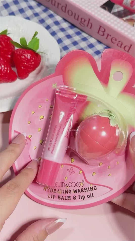 Lip gloss + bálsamo labial Kevin & coco