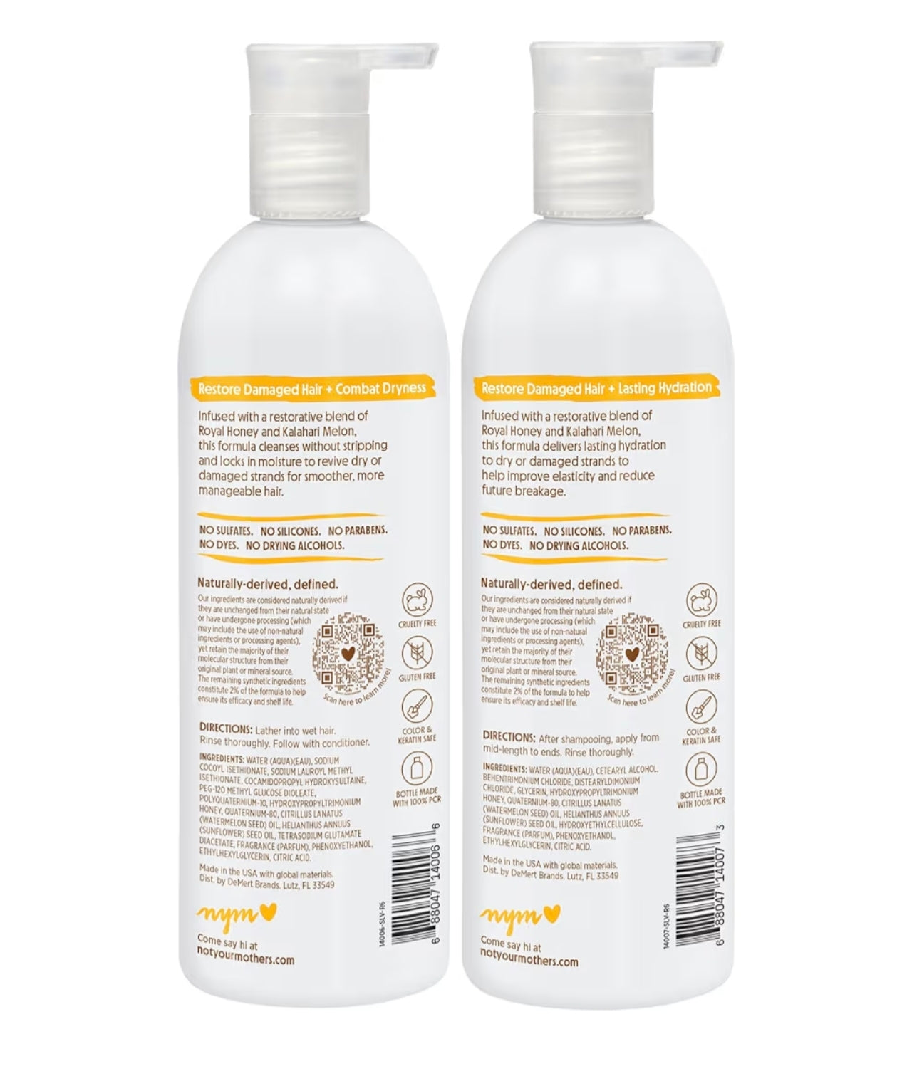 Champú / acondicionador Royal Honey & Kalahari Desert Melón Not Your Mothers