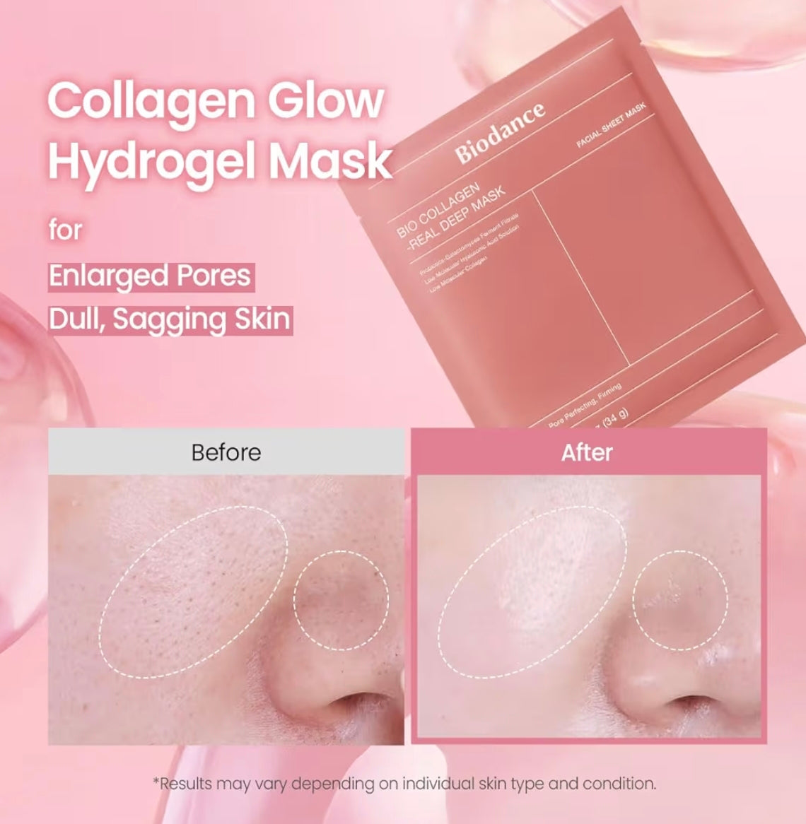 BIODANCE Bio-Collagen Real Deep Mask (4 mascarillas)
