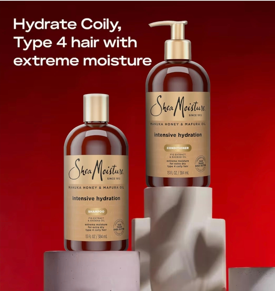 Champú / acondicionador Manuka Honey & Mafura Oil Intensive Hydration de Shea Moisture