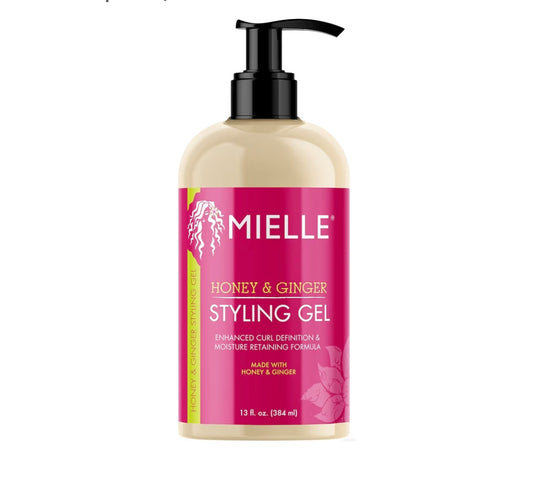 Gel para Definir Rizos y Controlar el Frizz /Mielle Organics Honey & Ginger Styling Gel
