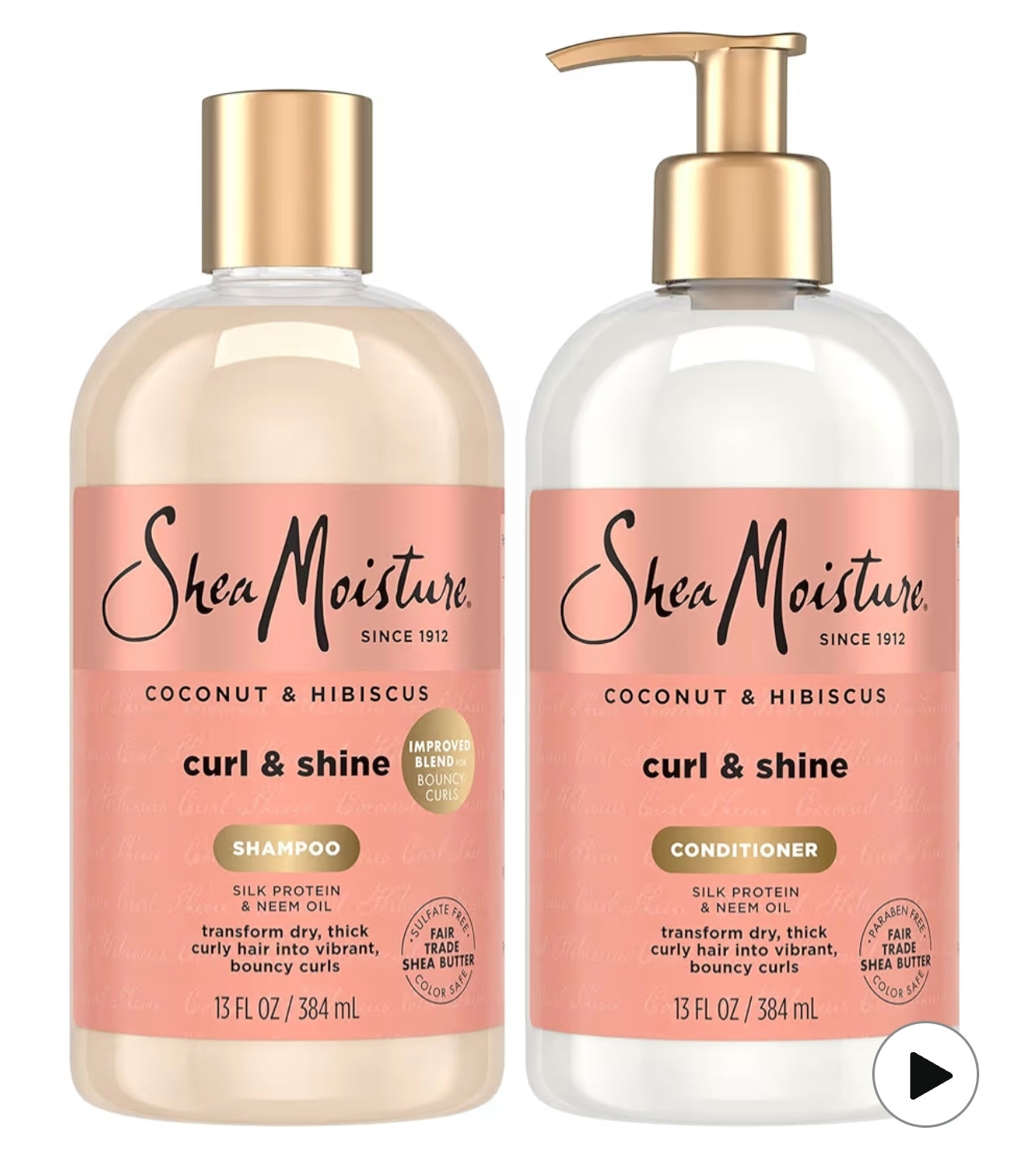 Champú/ acondicionador Coconut & Hibiscus Curl & Shine Shea Moisture