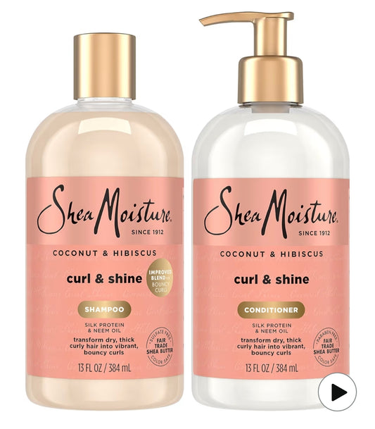 Champú/ acondicionador Coconut & Hibiscus Curl & Shine Shea Moisture