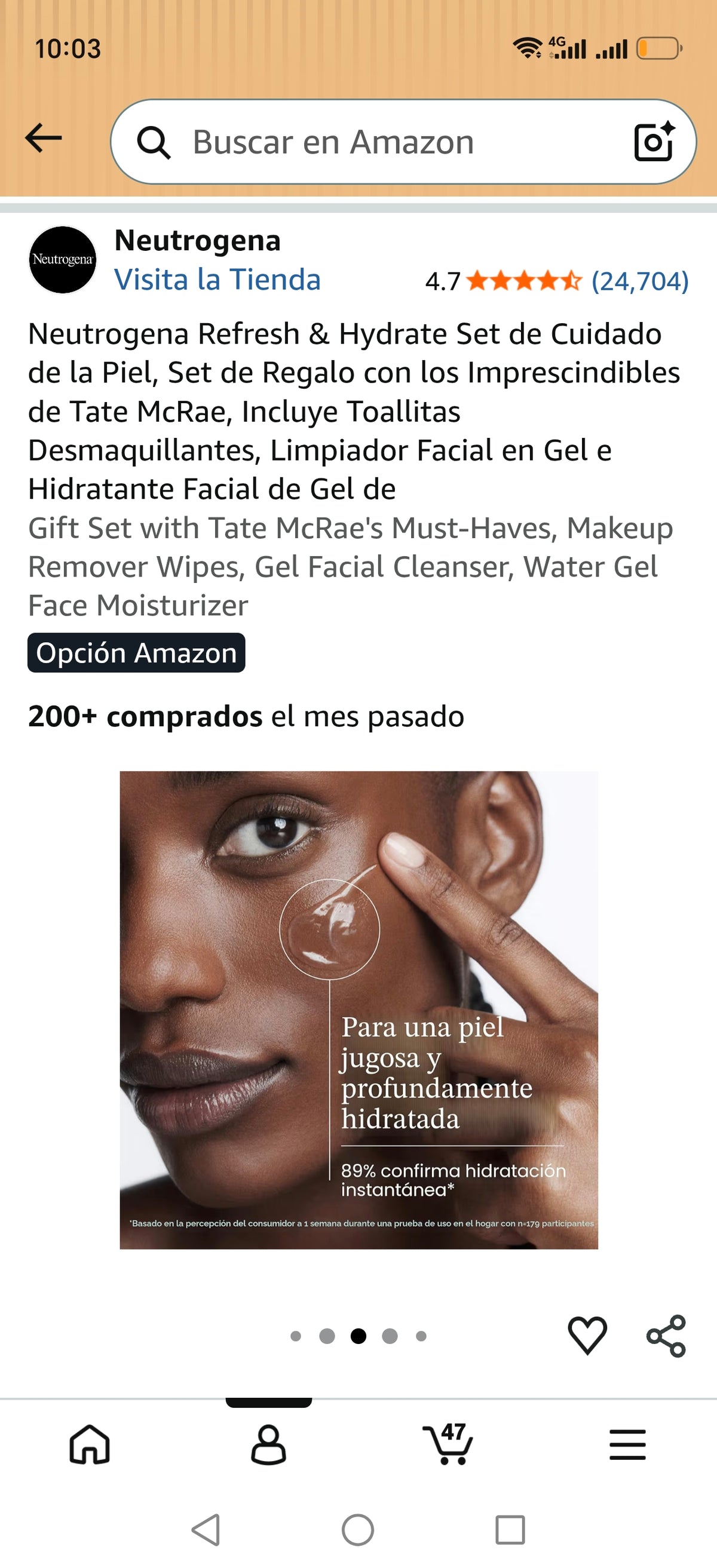 Neutrogena Refresh & Hydrate Set con Tate McRae – 3 piezas