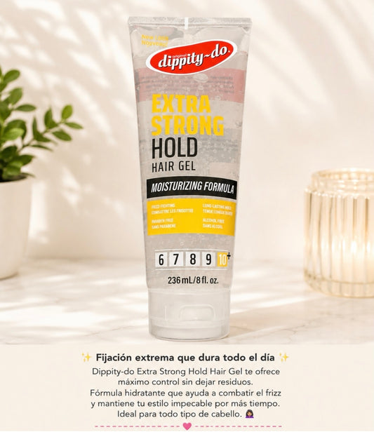 Dippity-Do Gel Extra Strong Hold 236 ml – Fijación 10+