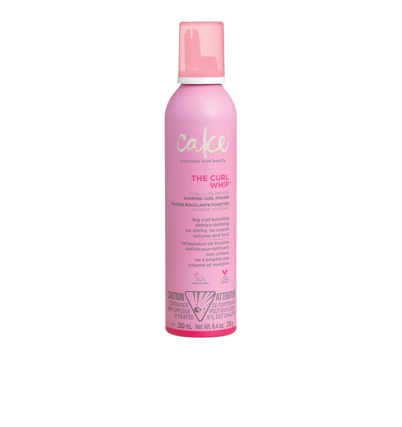 Cake Beauty The Curl Whip Mousse Definidora y Voluminizadora para Rizos 250 ml