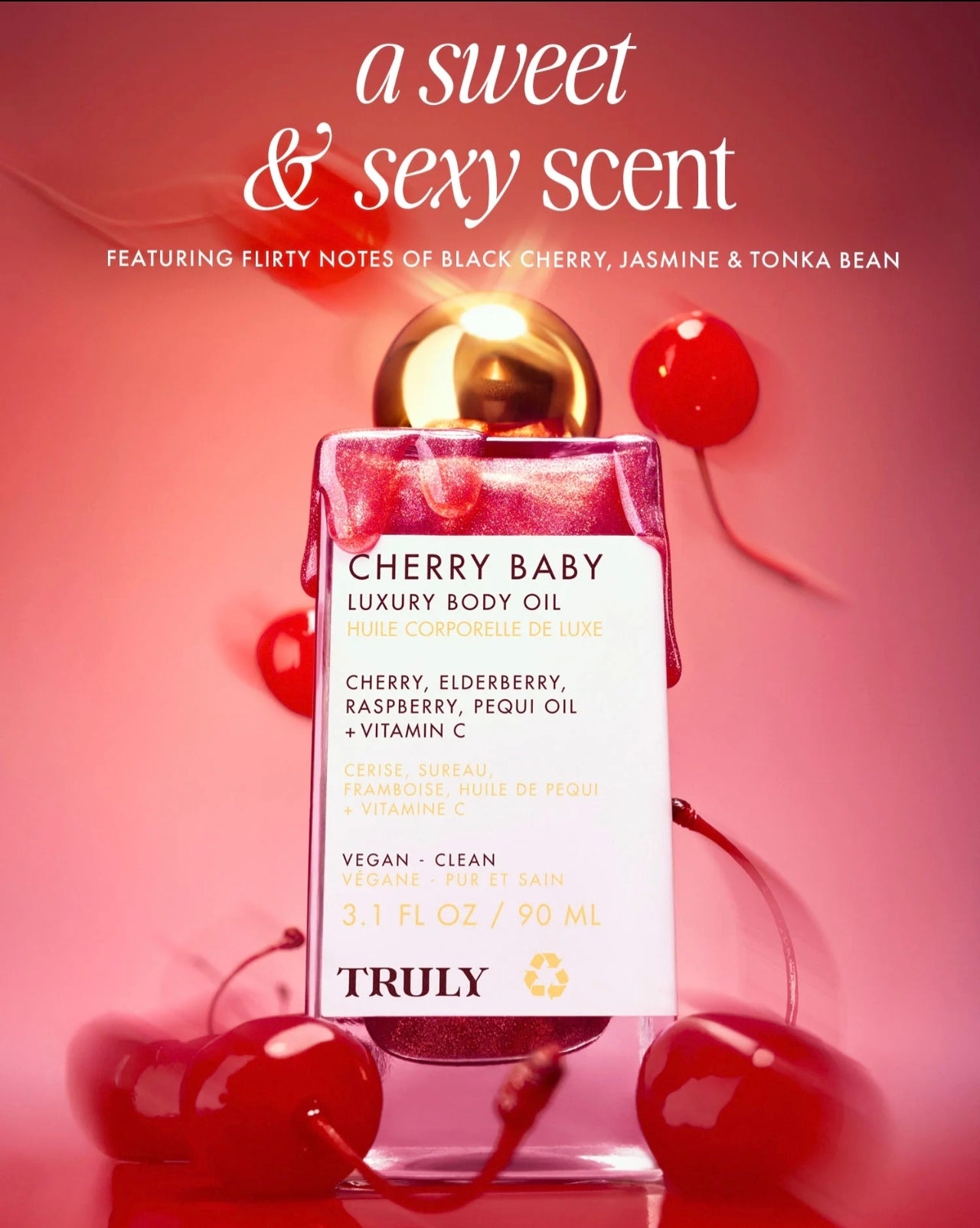 Aceite Corporal de Lujo Cherry Baby – Truly Beauty – 90 ml