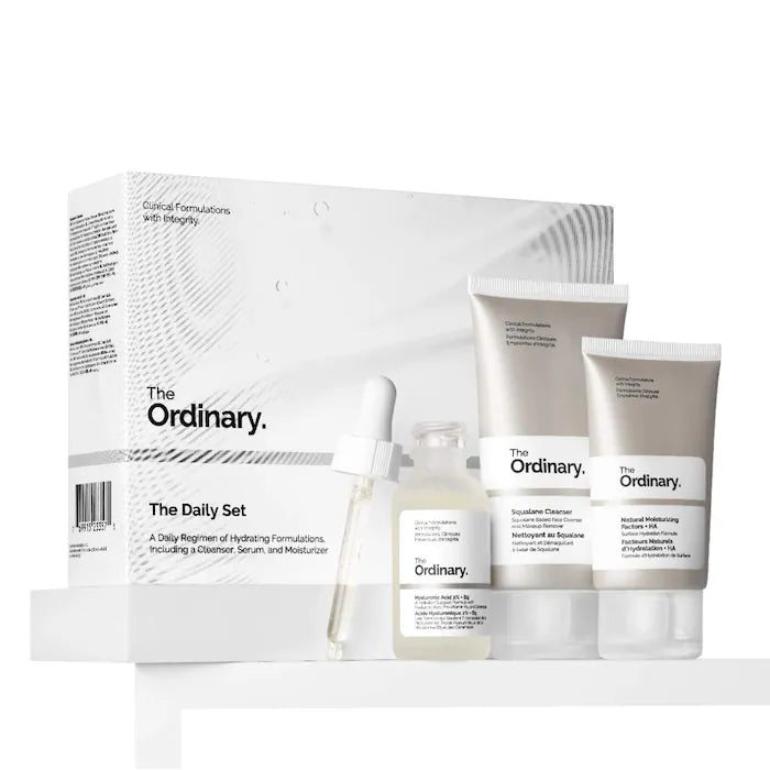 The Ordinary The Daily Set – Kit de cuidado facial hidratante de 3 pasos