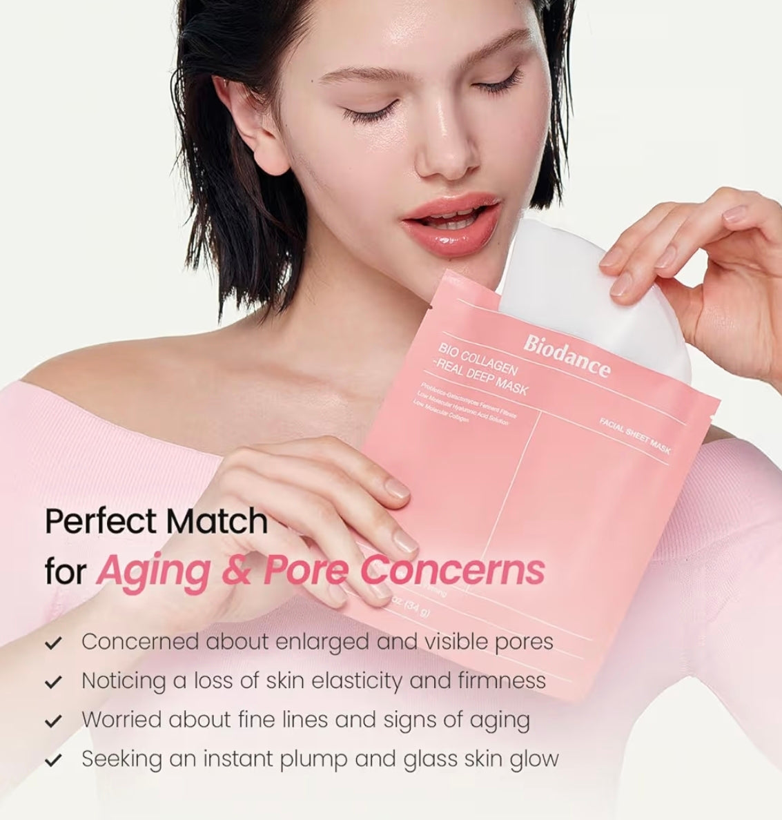 BIODANCE Bio-Collagen Real Deep Mask (4 mascarillas)