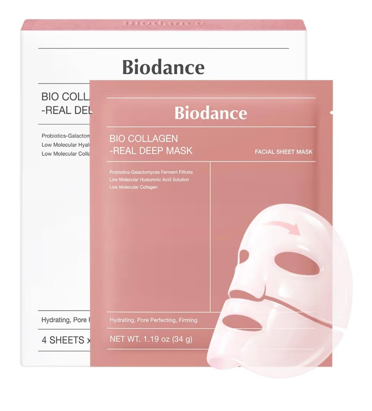 BIODANCE Bio-Collagen Real Deep Mask (4 mascarillas)