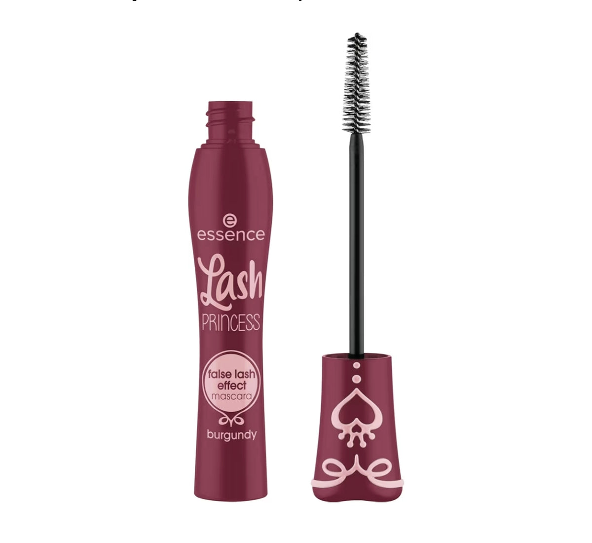 Essence Lash Princess – Máscara de Pestañas de Color Borgoña