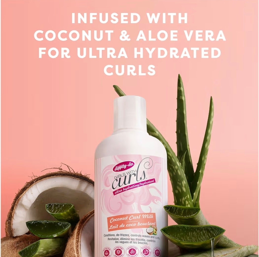 Dippity-Do Girls With Curls – Leche de Coco Ultra Hidratante Leave-In