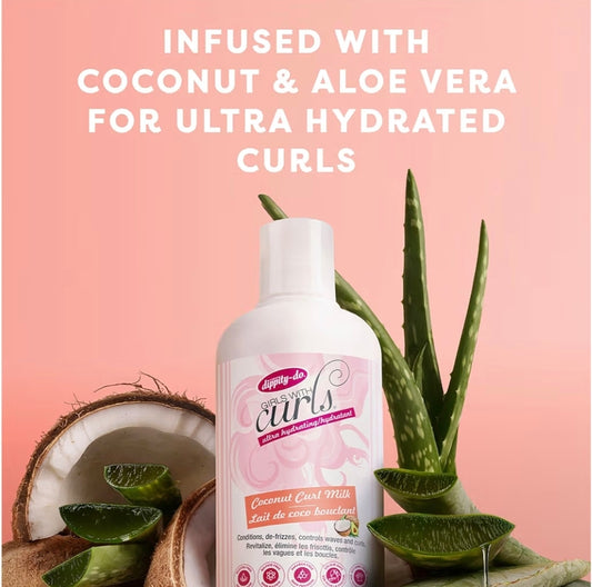 Dippity-Do Girls With Curls – Leche de Coco Ultra Hidratante Leave-In