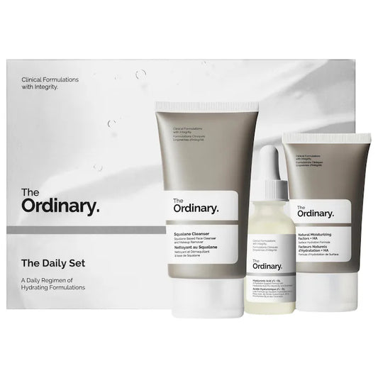 The Ordinary The Daily Set – Kit de cuidado facial hidratante de 3 pasos