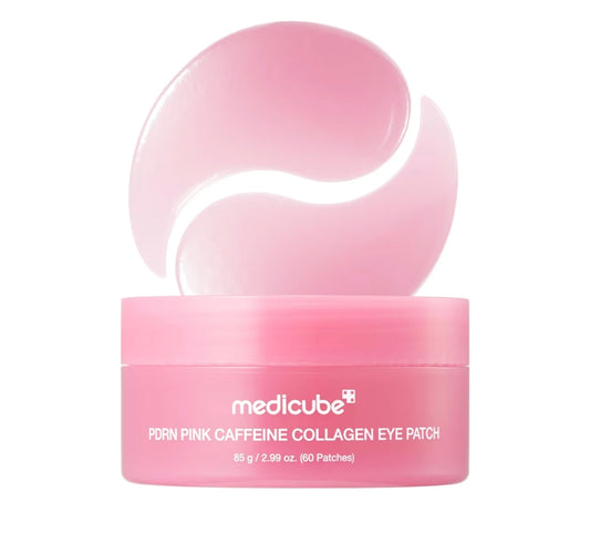 MEDICUBE PDRN Pink Caffeine Collagen Eye Patch – Parches de Hidrogel para Ojos 60 unidades