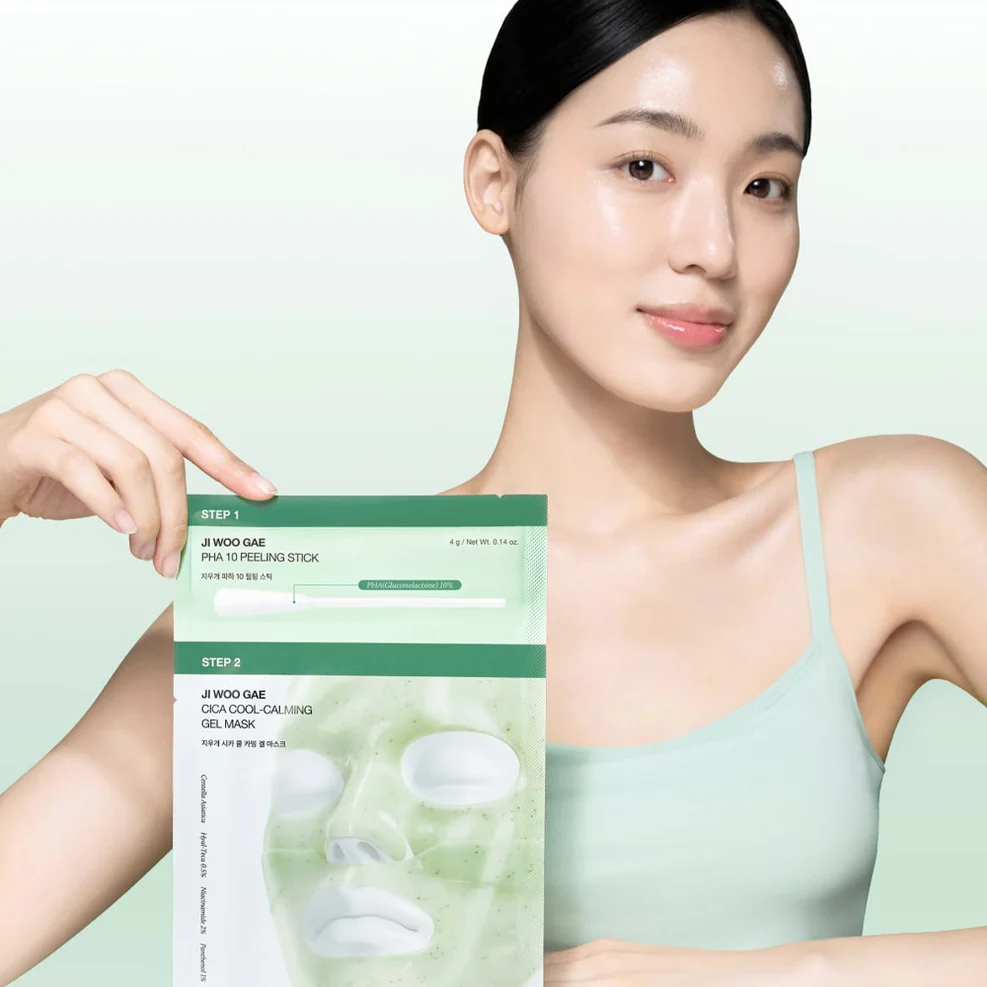 Máscara de Gel 2 Pasos, Cica PHA Peel (4 unidades) Celimax